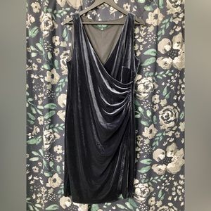 Ralph Lauren velvet bodycon cocktail dress